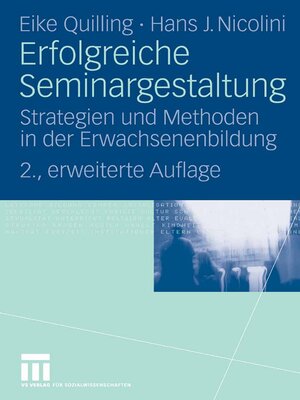 cover image of Erfolgreiche Seminargestaltung